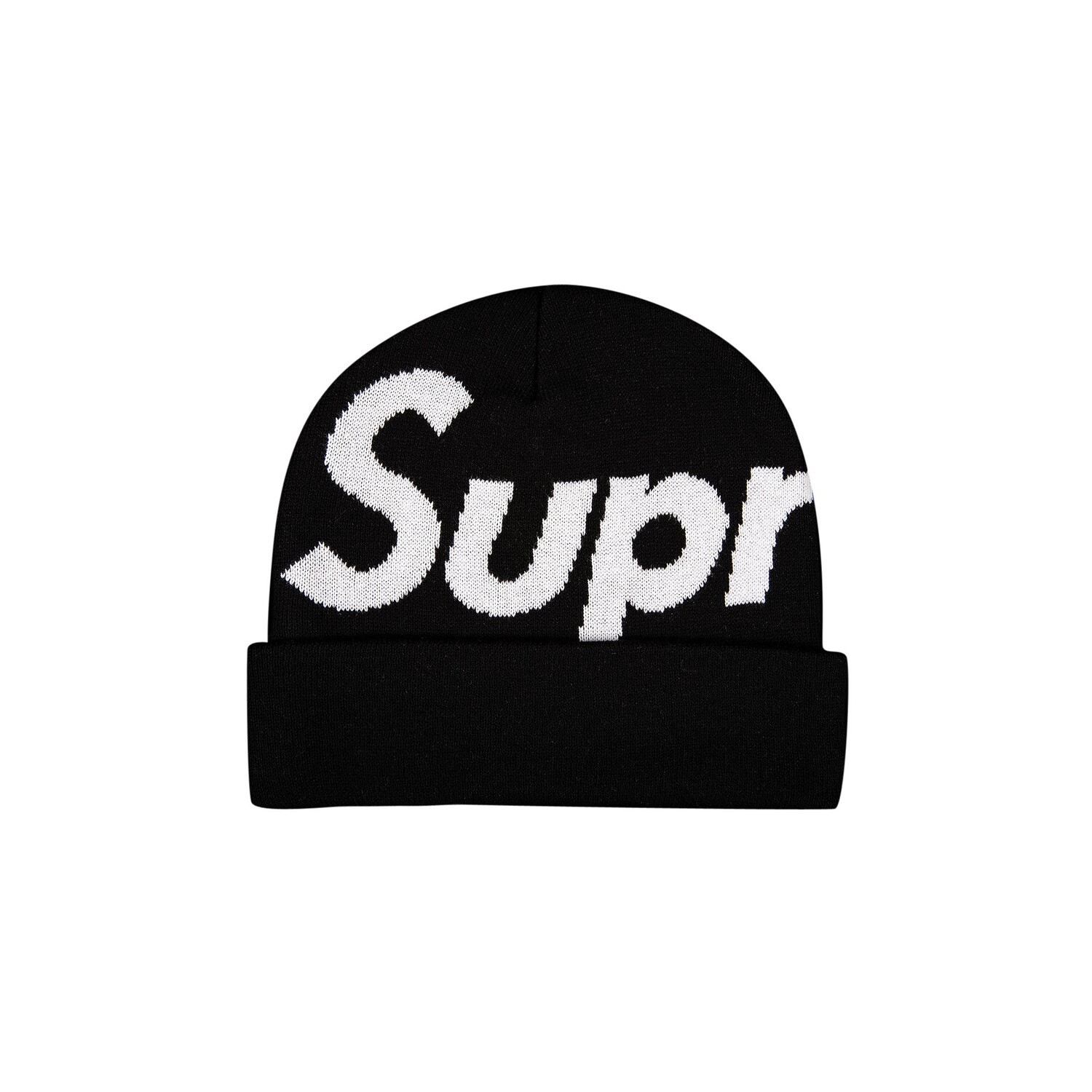 

Шапка-бини Supreme с большим логотипом, черная