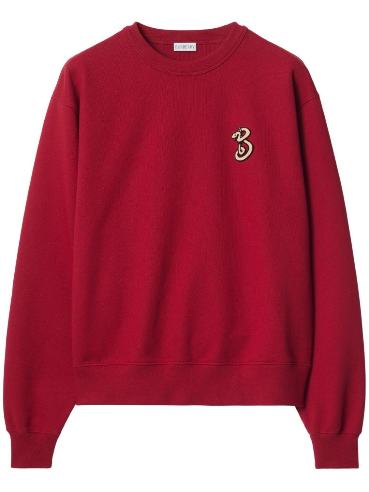 

Burberry толстовка с аппликацией B Snake, красный