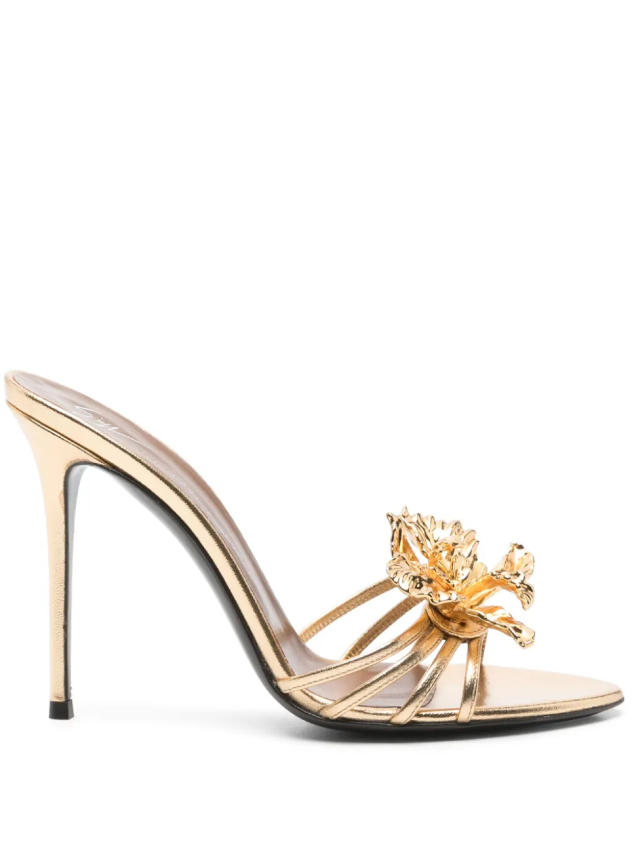 Giuseppe Zanotti мюли Orchid 110, золотой