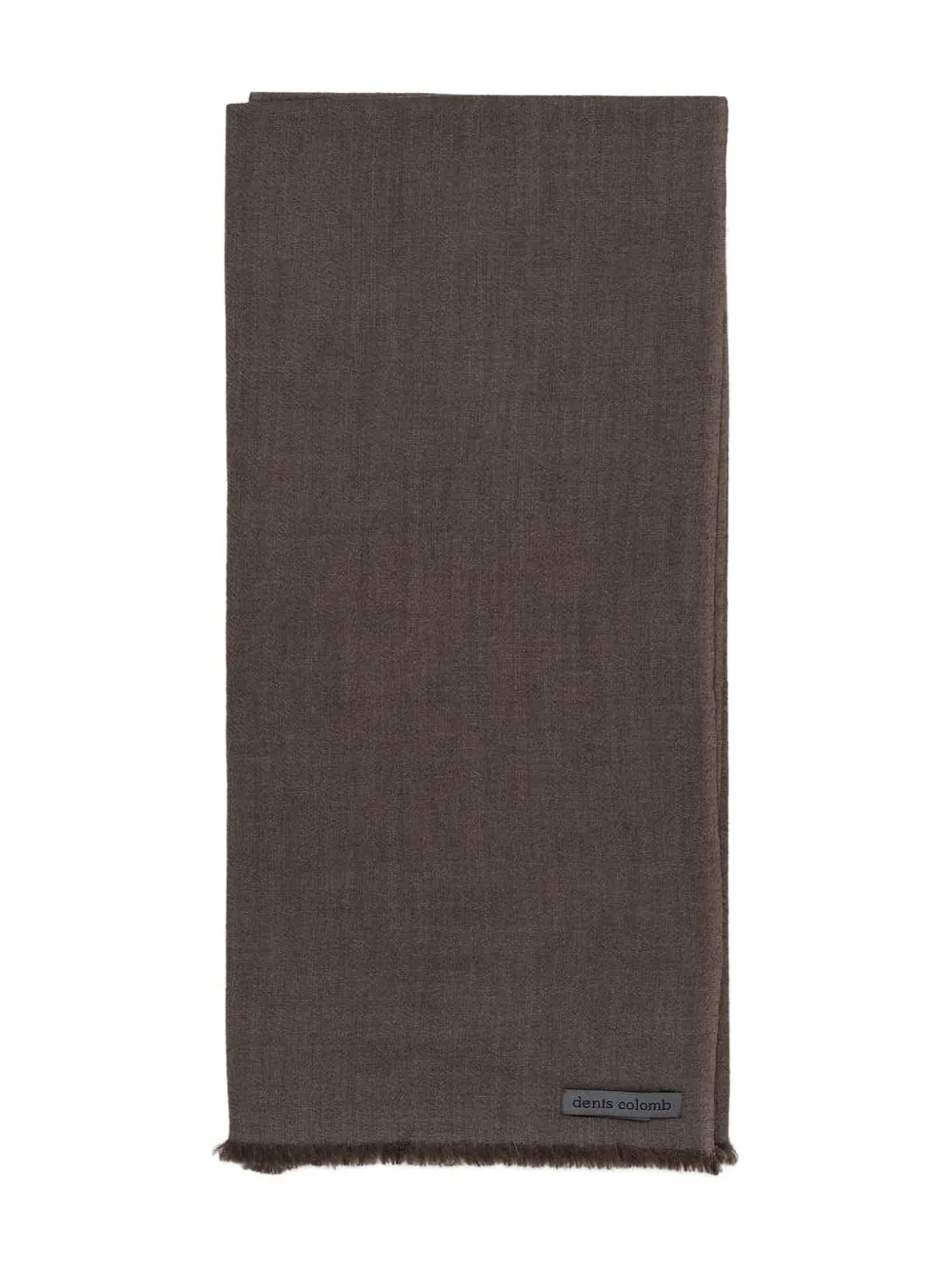 

Шарф с бахромой lung ta Denis Colomb, коричневый