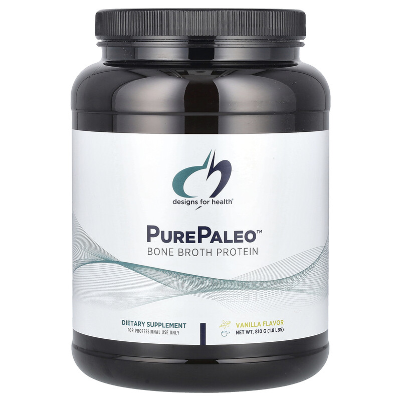 

Designs For Health, PurePaleo, Bone Broth Protein, Vanilla , 1.8 lbs (810 g)