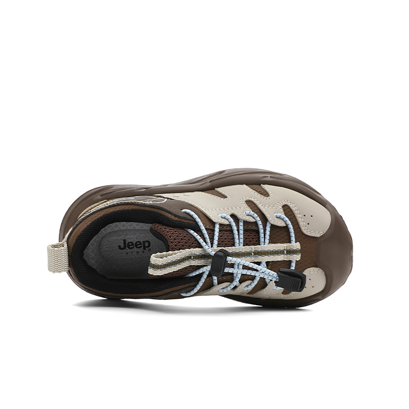 Jeep Кроссовки для бега Running Collection Breathable Lightweight Cushioning Low top Pitch Wind Brown детские — фото 3