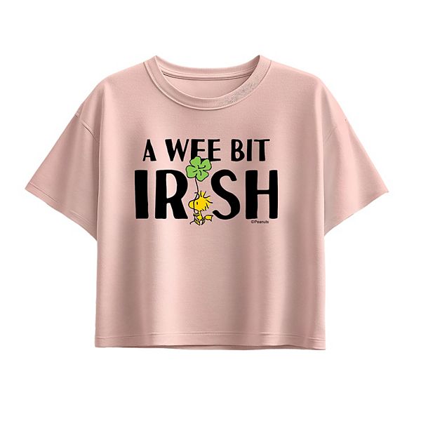 

Футболка Peanuts Woodstock A Wee Bit Irish для девочек 7-16 лет Licensed Character, Light Pink