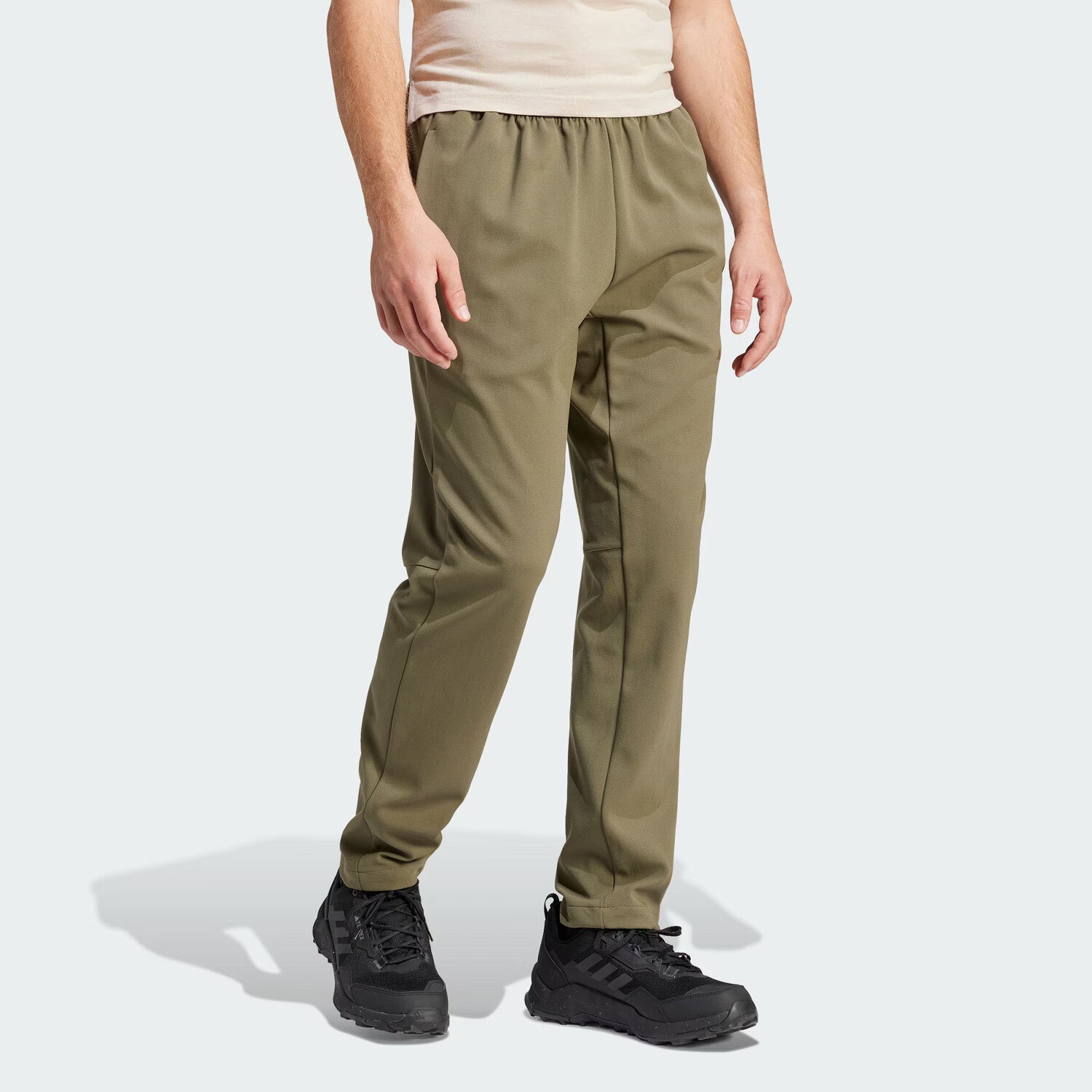 Terrex Knit Sweatpants Men Olive Strata Adidas, оливковый — фото 4