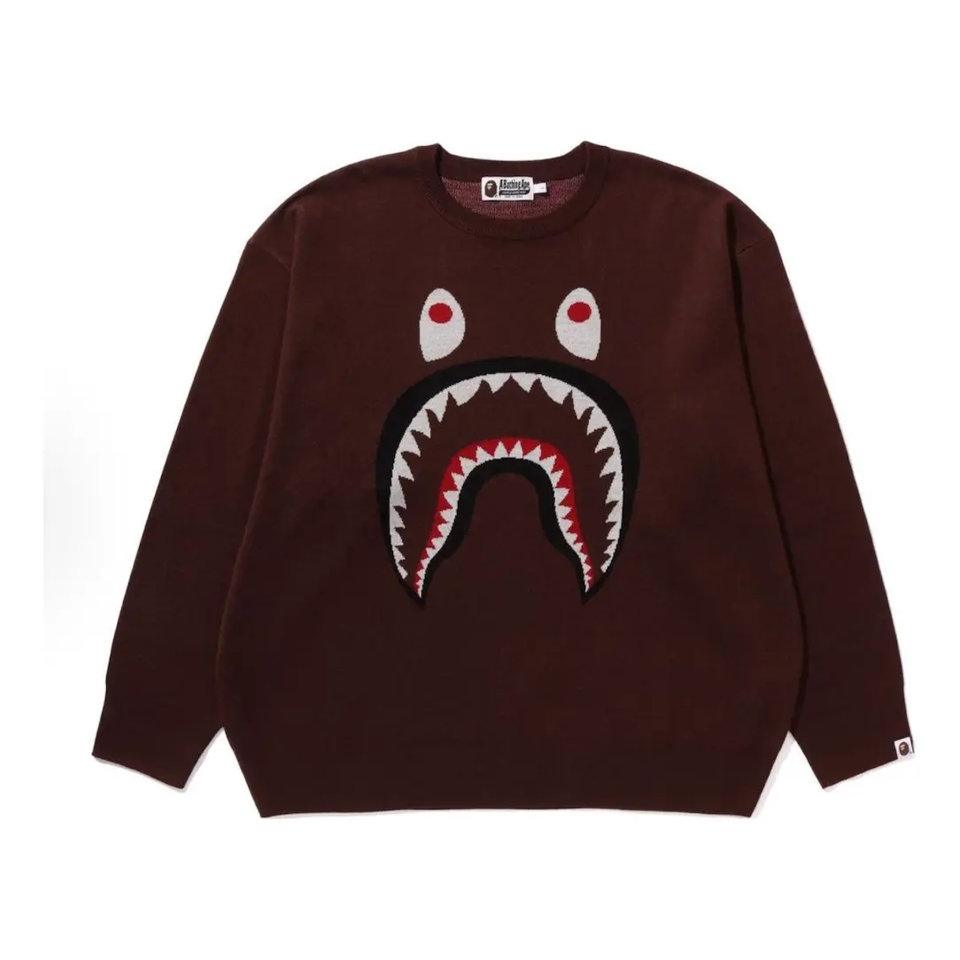 

Жаккардовый свитер A Bathing Ape Shark, цвет коричневый