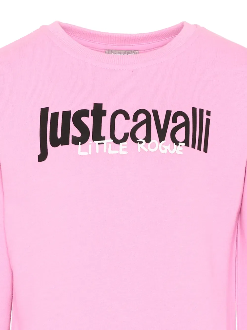Толстовка с круглым вырезом и логотипом Just Cavalli Kids, розовый — фото 3