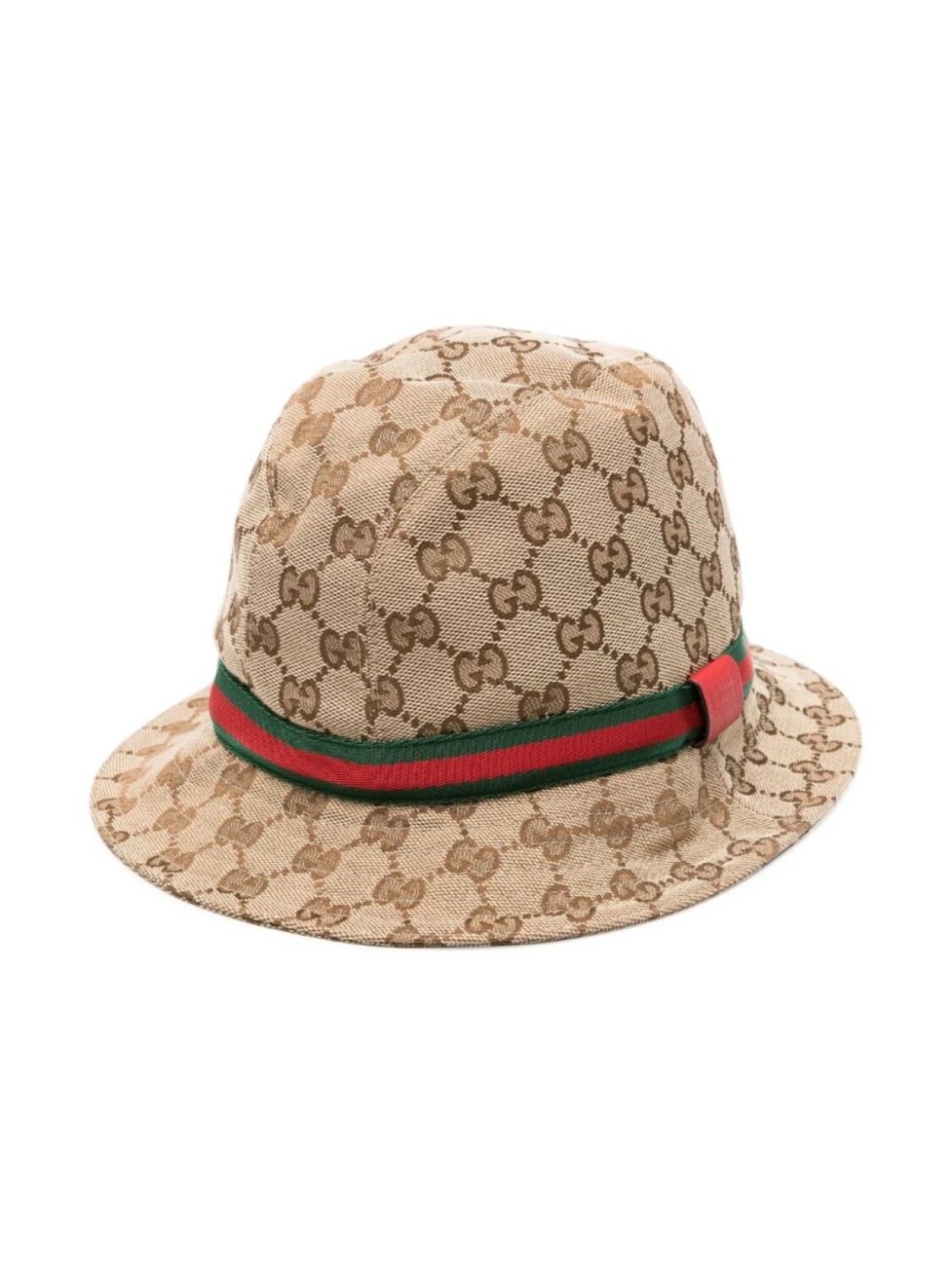 

Gucci Kids шляпа-федора с логотипом GG, нейтральный цвет