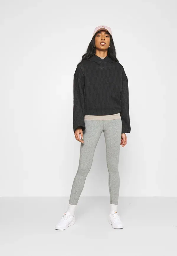 Штаны Nike Sportswear W nsw essntl lggng 7/8 lbr mr leggings trousers, серый меланж/белый — фото 2