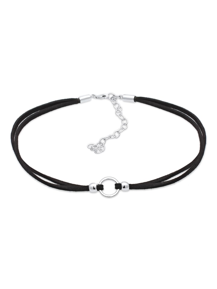 

Elli Колье из серебра 925 пробы в виде черного круга