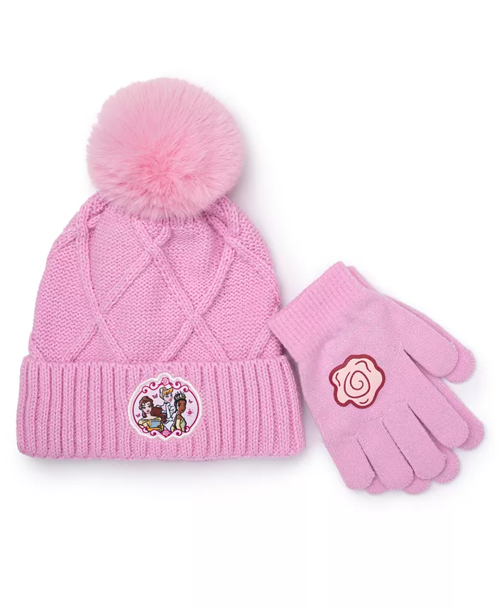 

Принцесса для девочек комплект из 2 предметов шапка и варежки Berkshire, розовый