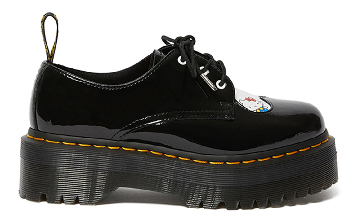 Туфли на платформе женские низкие черные Dr.Martens — фото 2