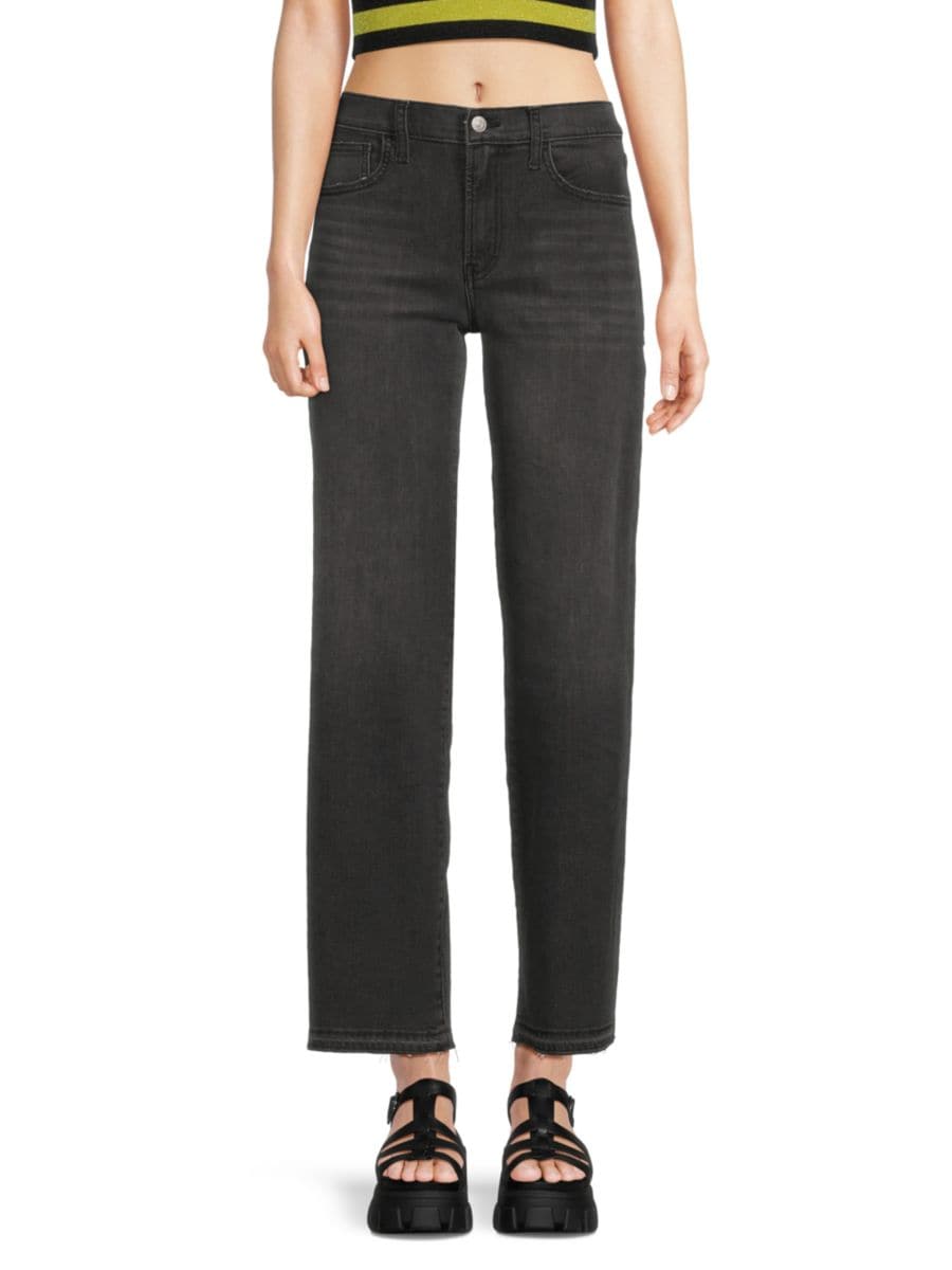 

Джинсы Rosalie с высокой талией и ворсинками Hudson Jeans, цвет Sinead Black