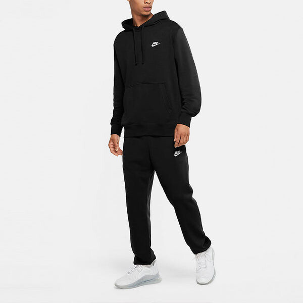 Толстовка Nike Sportswear Club Logo Embroidered Solid Color Sports Black, мультиколор — фото 3