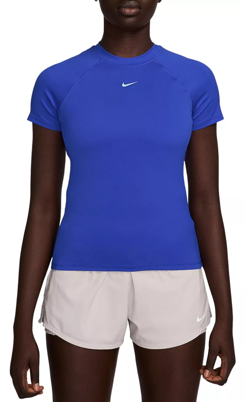 

Женская футболка с короткими рукавами Nike Pro Dri-FIT, цвет Hyper Royal