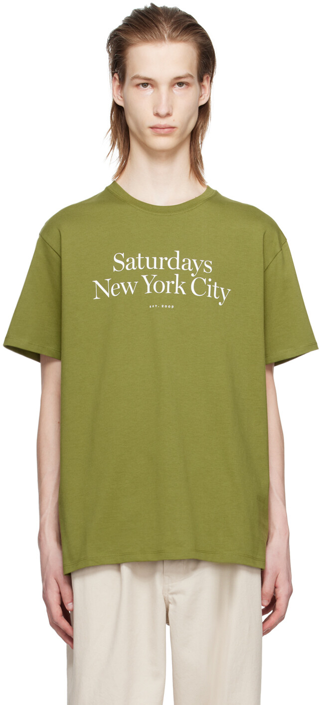 

Зеленая футболка Миллера Saturdays Nyc