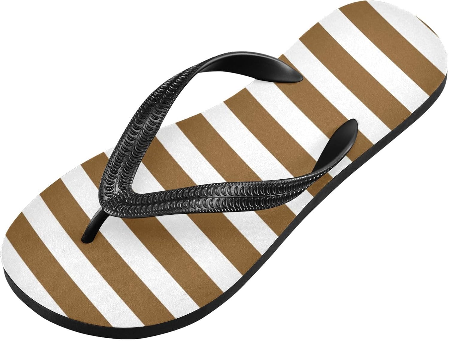 

Коричневые пляжные шлепанцы с ремешком на душ, резиновые нескользящие летние тапочки для мужчин и женщин Sinestour