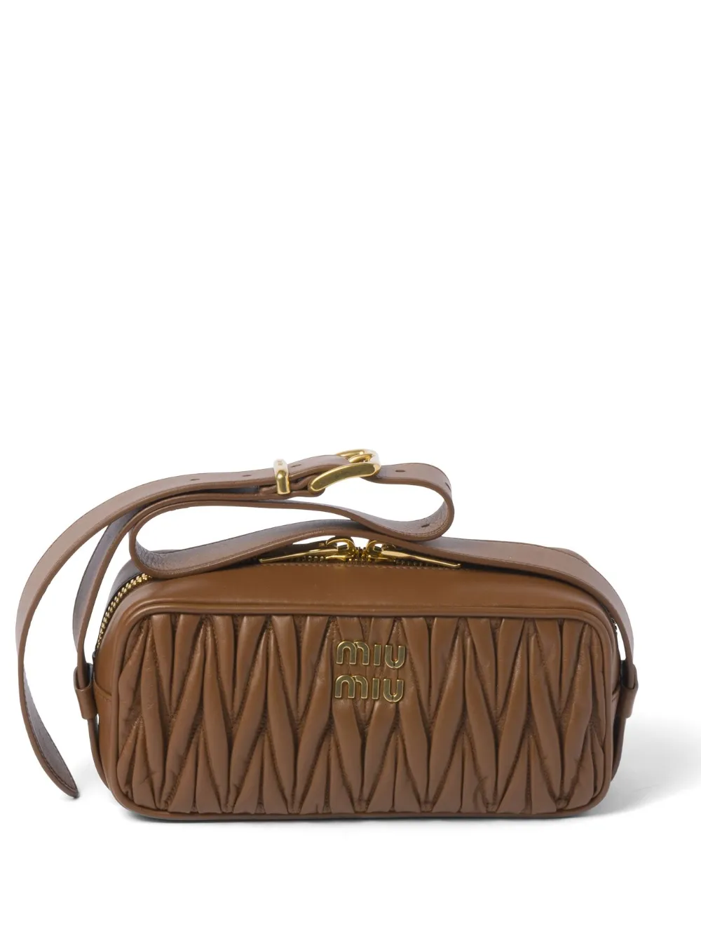 

Стеганая сумка на плечо MIU MIU, коричневый