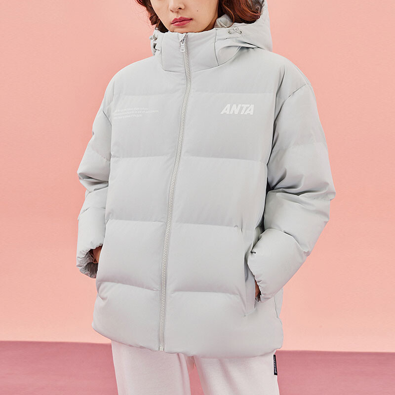 

Life Collection Пуховик женский Белый/Серый/Зеленый Anta
