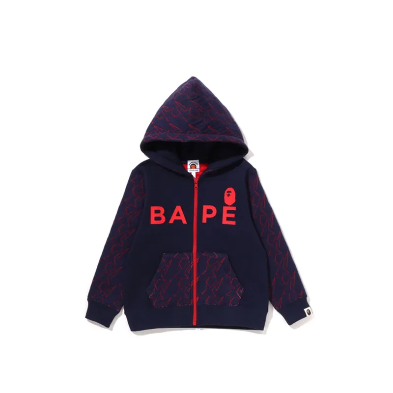 Детский худи A BATHING APE, Dark Blue NYX
