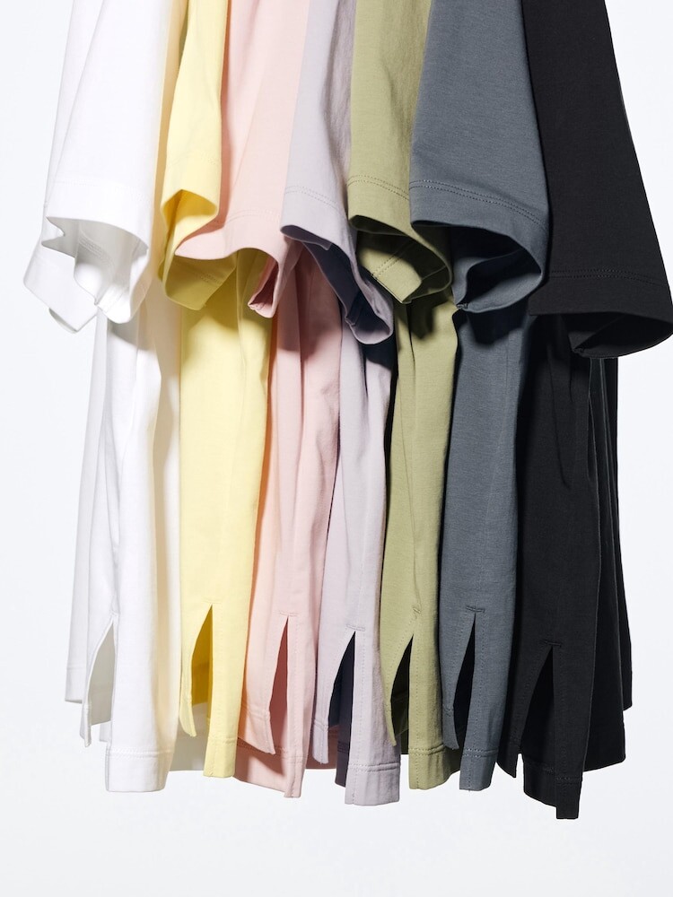 Футболка Uniqlo Airism из хлопка, черная — фото 3