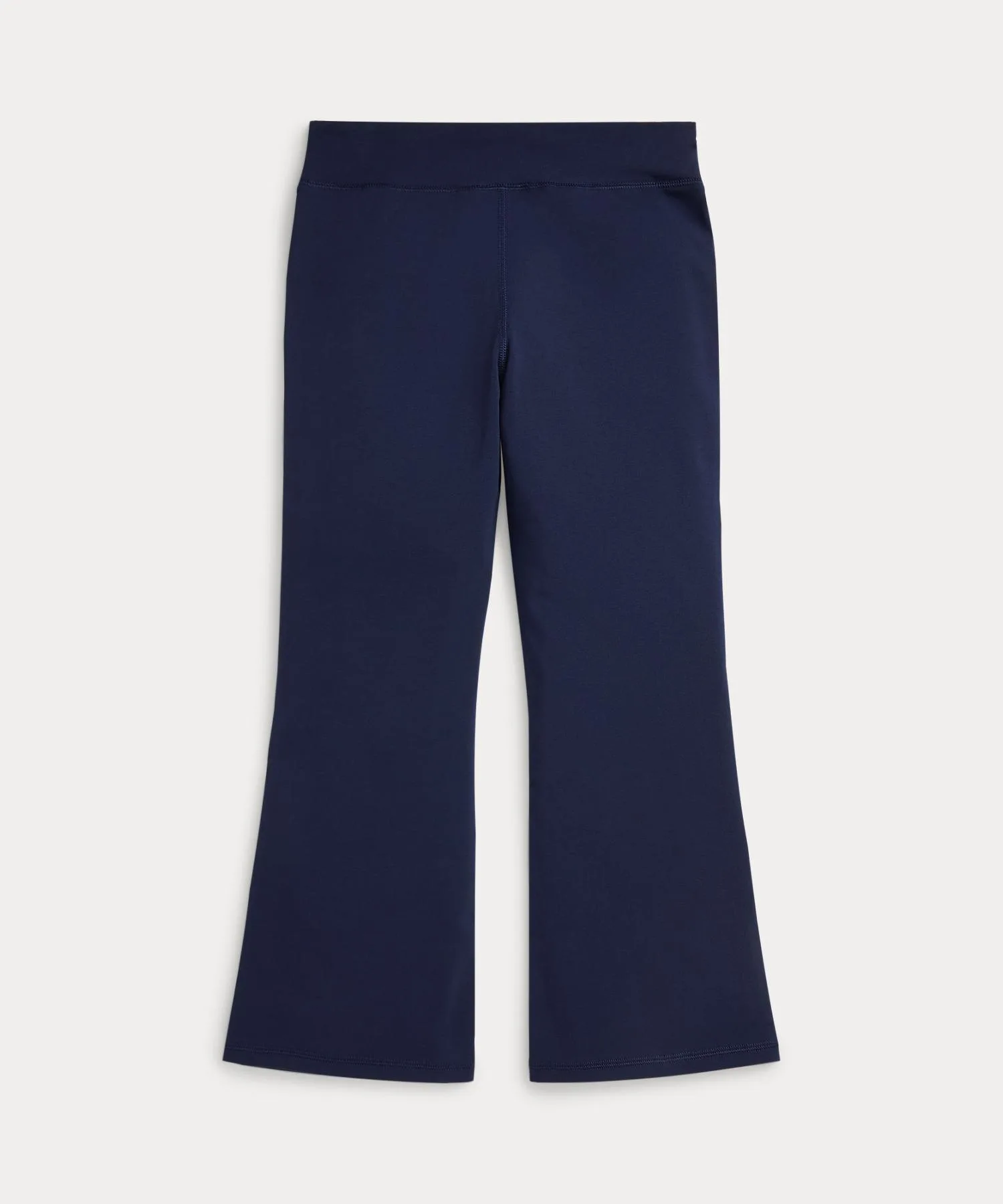 Детские фларе-легинсы из хлопкового джерси с вышивкой лошадки POLO RALPH LAUREN CHILDRENSWEAR темно-синие — фото 2