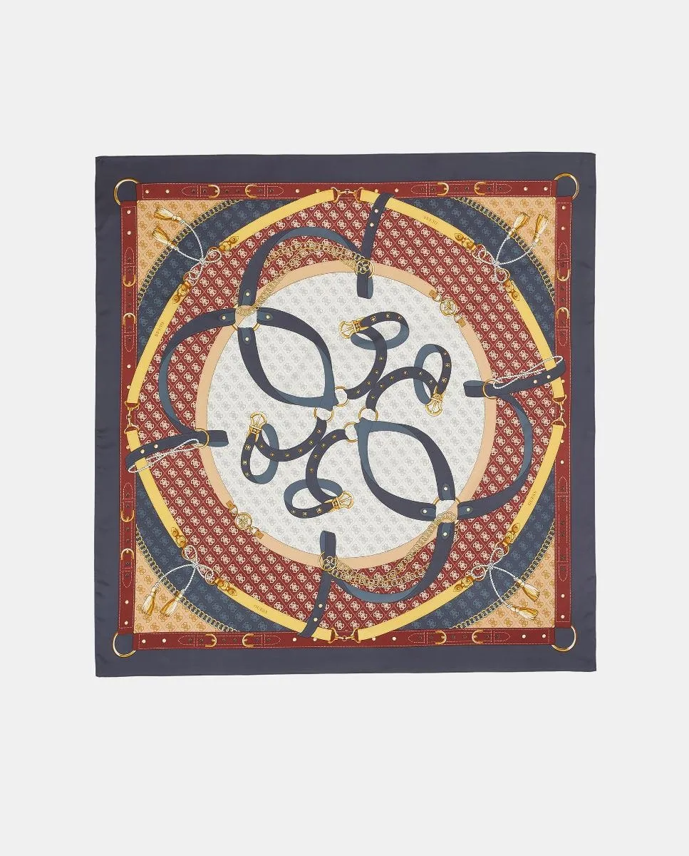 

Шарф с принтом и логотипом G Guess, многоцветный