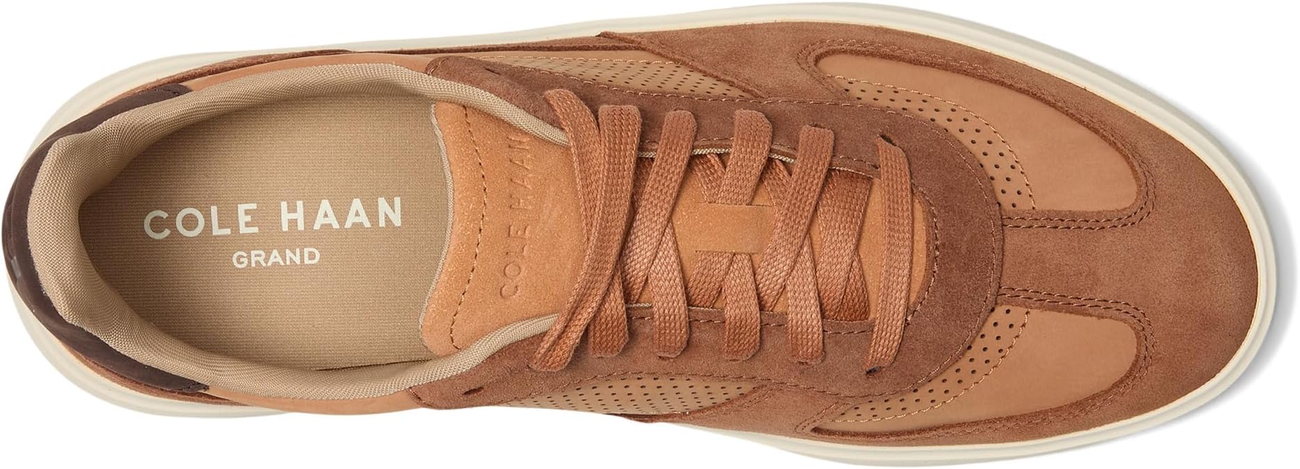 Кроссовки Cole Haan Grand Crosscourt Modern Turf Sneaker, цвет British Tan/Natural Tan/Ivory — фото 2