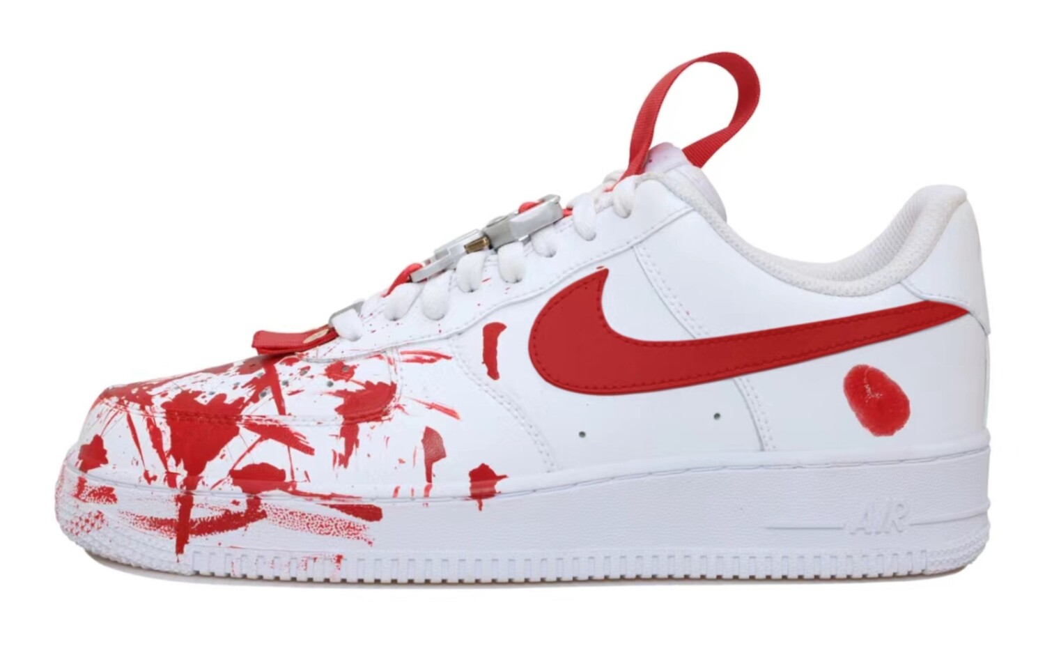 

Кроссовки Nike Air Force 1 Skateboarding Shoes Unisex Low-top White/red, белый