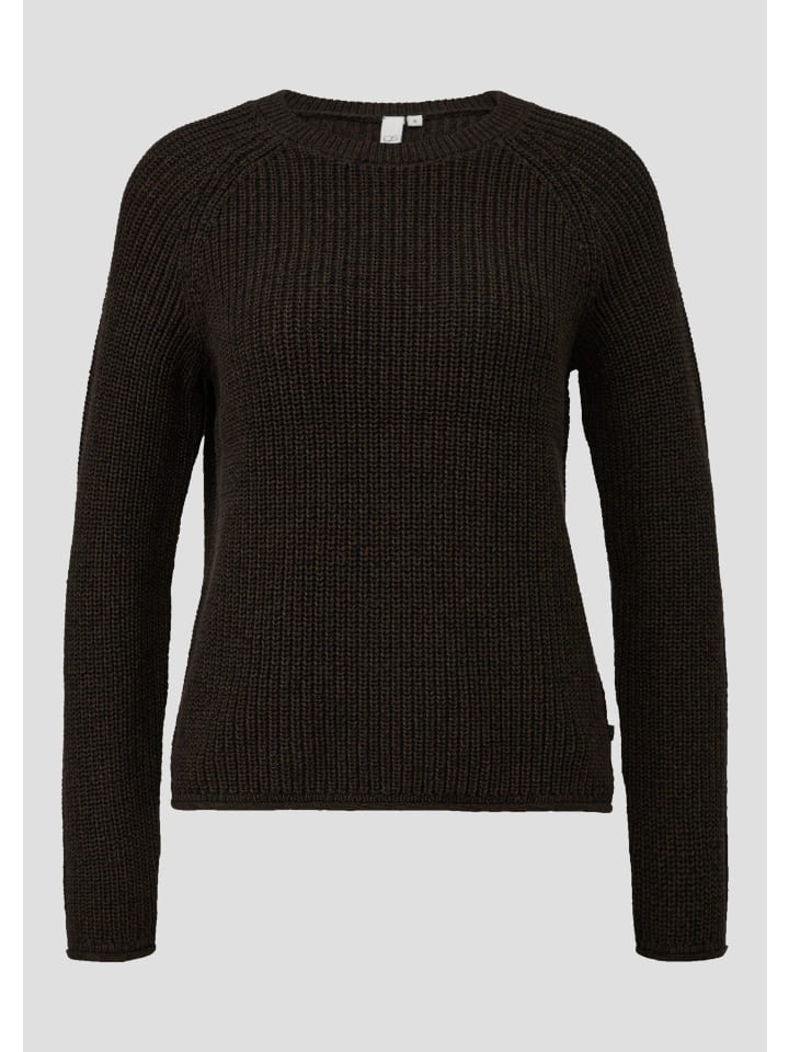 

Вязаный свитер цвета 89W0_темно-коричневый QS