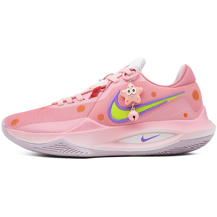 

Nike Precision 6 Cushioning, Slip Resistant, Abrasion Resistant Support Low Top Basketball Shoes Unisex Pink