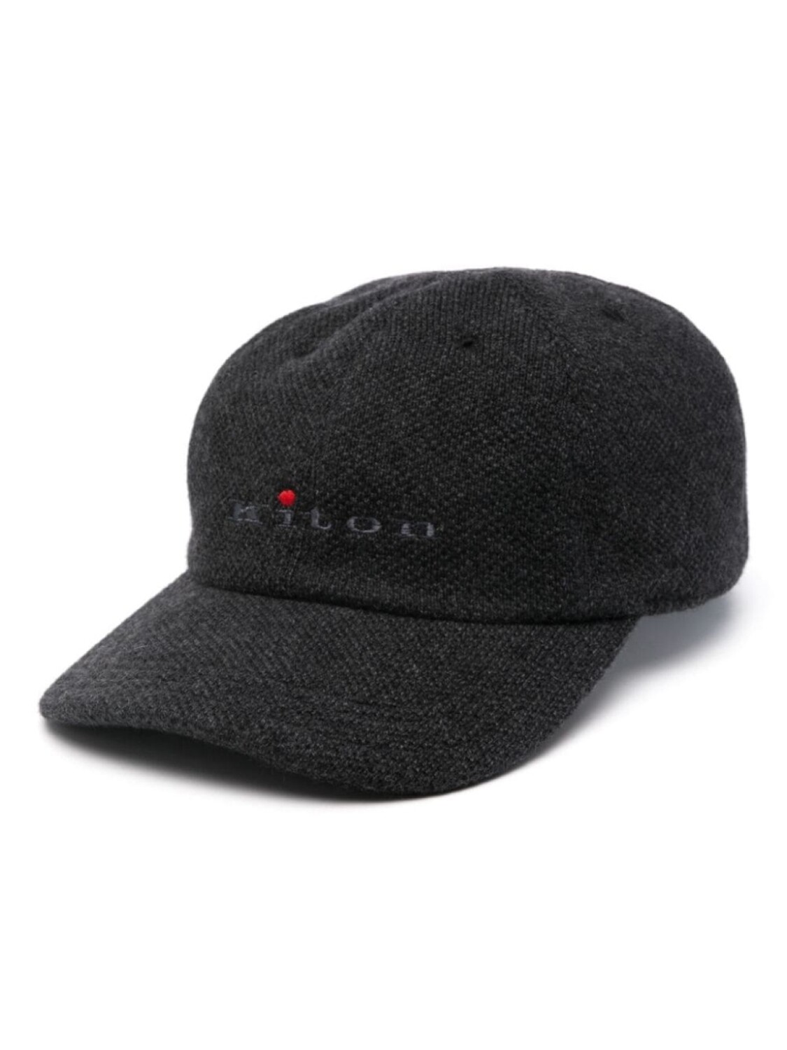 

Kiton кепка с вышитым логотипом, серый