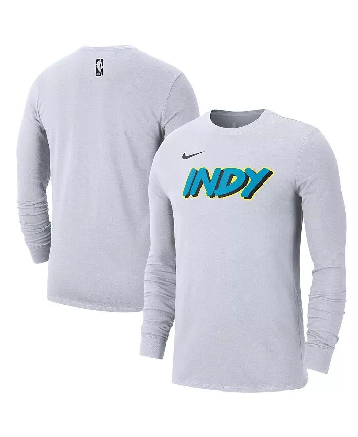 

Мужская белая футболка с длинным рукавом Indiana Pacers 2024/25 City Edition Essential Logo Nike
