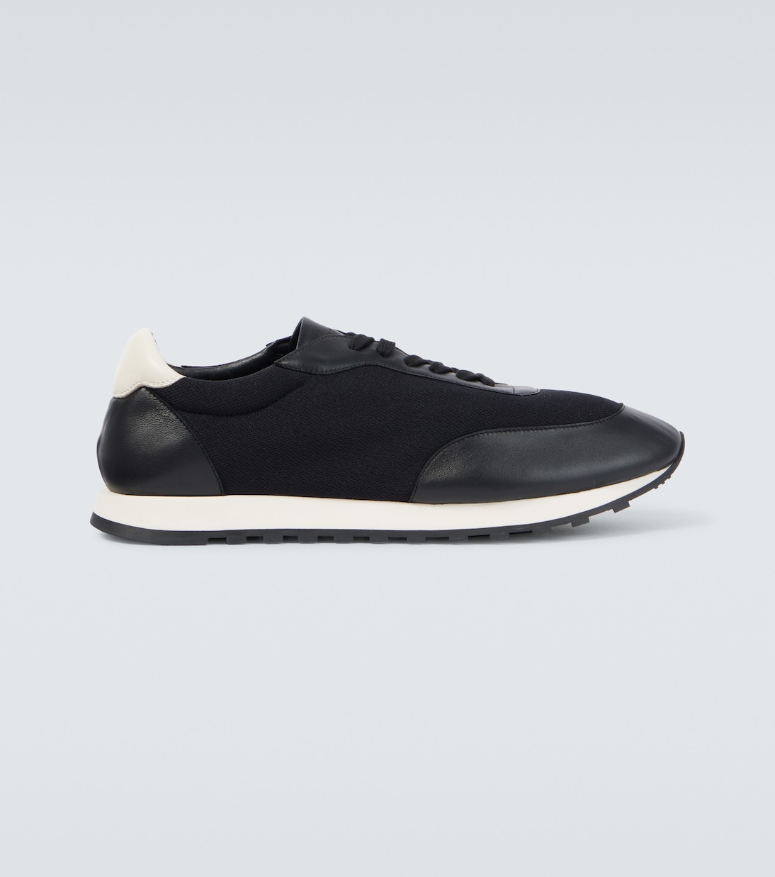 

Кроссовки Owen с кожаными вставками The Row, Black/White/Black