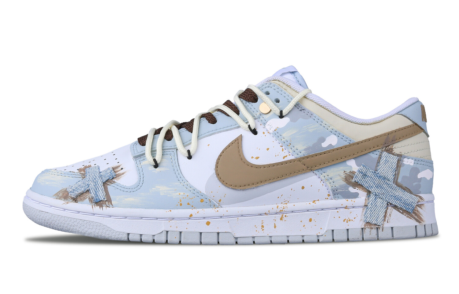 

Кроссовки Nike Dunk Skateboard Shoes Men Low-Top White, Синий, Кроссовки Nike Dunk Skateboard Shoes Men Low-Top White