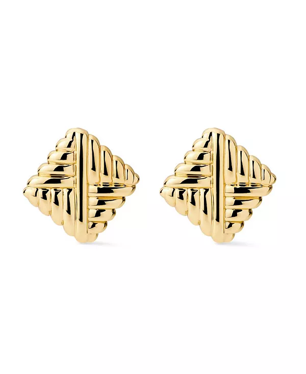 

Золотые серьги-гвоздики - клён Ana Luisa, gold