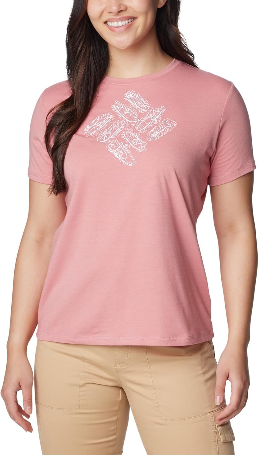 

Женская футболка Columbia Sun Trek Ss Graphic Tee, Pink Agave/Outlined Kayaks, Розовый, Женская футболка Columbia Sun Trek Ss Graphic Tee, Pink Agave/Outlined Kayaks