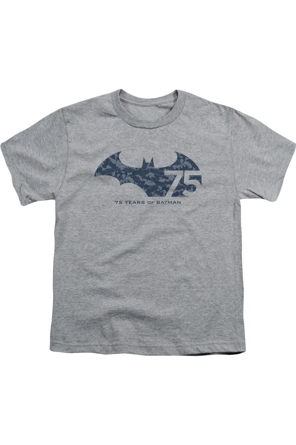

Футболка с коротким рукавом для детей с коллажем в честь 75-летия Batman Gildan, Athletic Heather