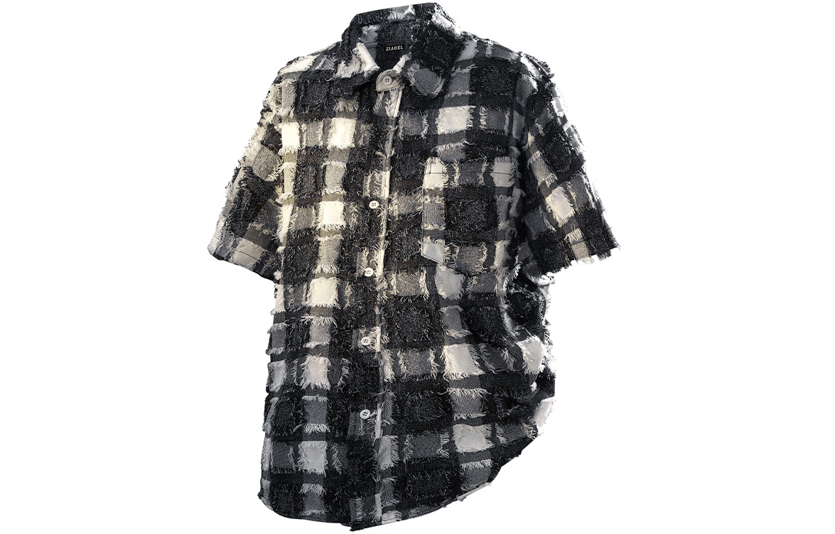 

Рубашка Unisex Lapel Moderate ZIAREL, серый