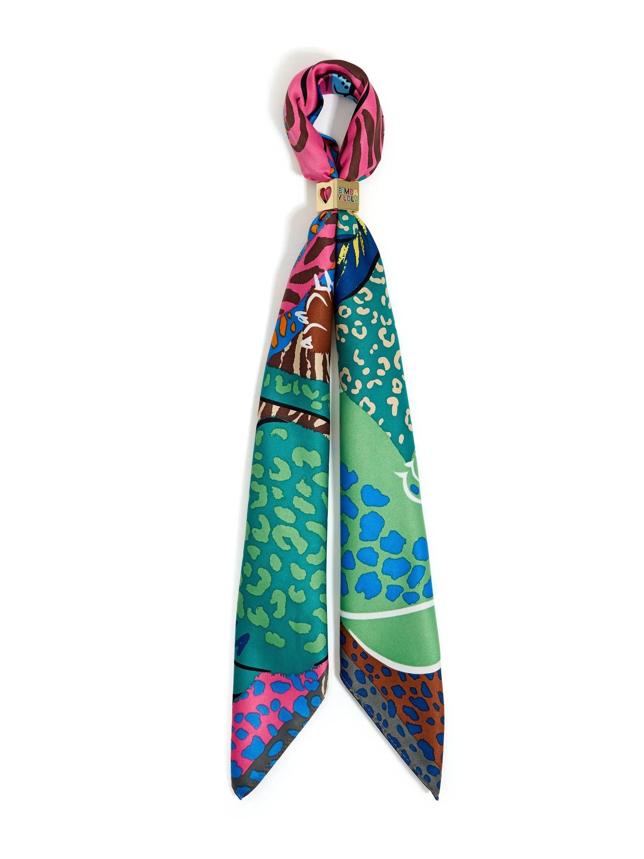 

Шарф с абстрактным узором Bimba Y Lola, синий