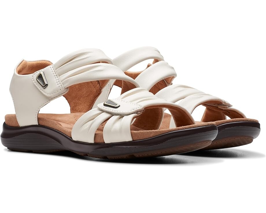 Сандалии Clarks Kitly Ave, цвет Off-White Leather