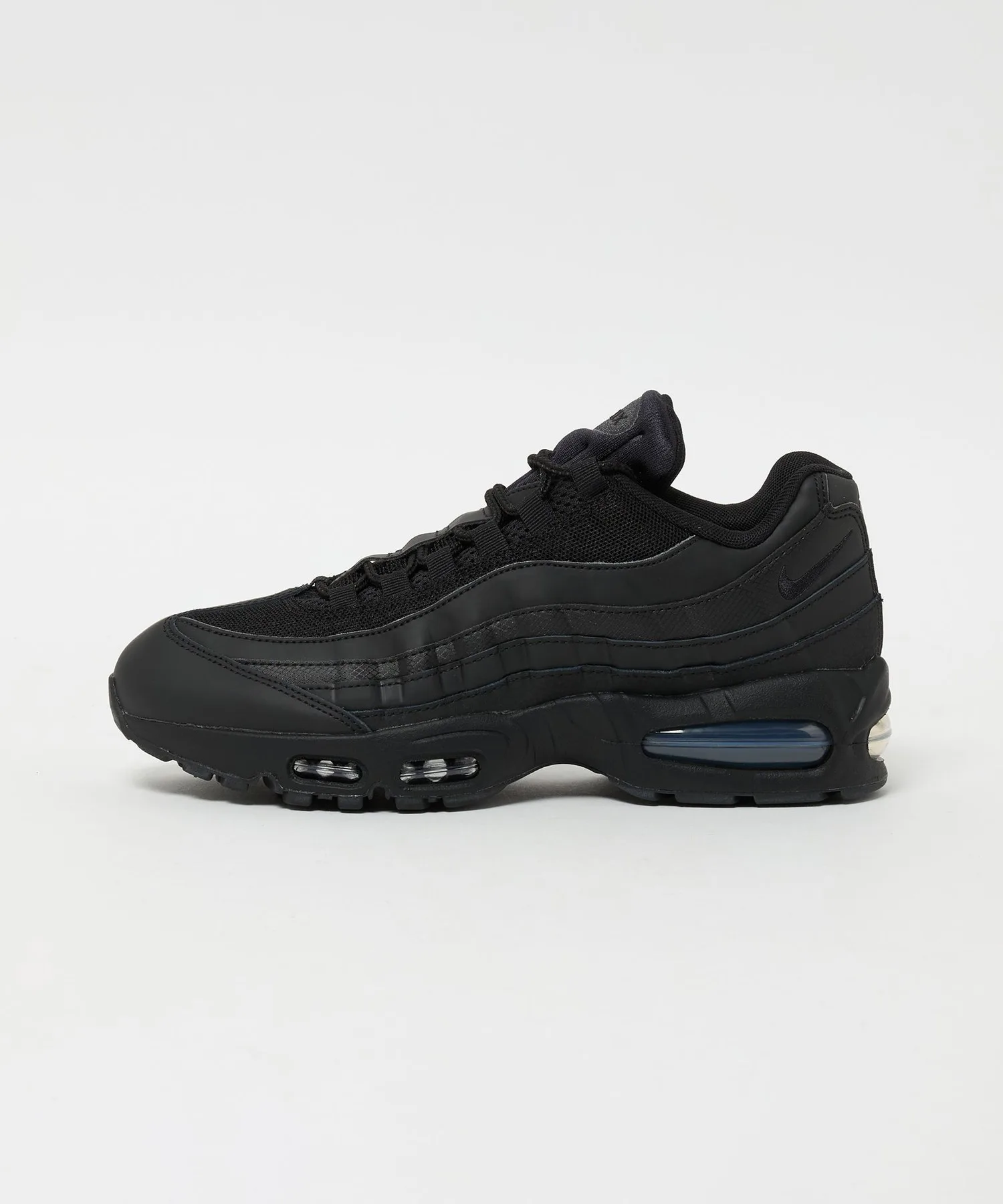 Мужские кроссовки с видимой амортизацией AIR MAX95 BIG BUBBLE NIKE черные