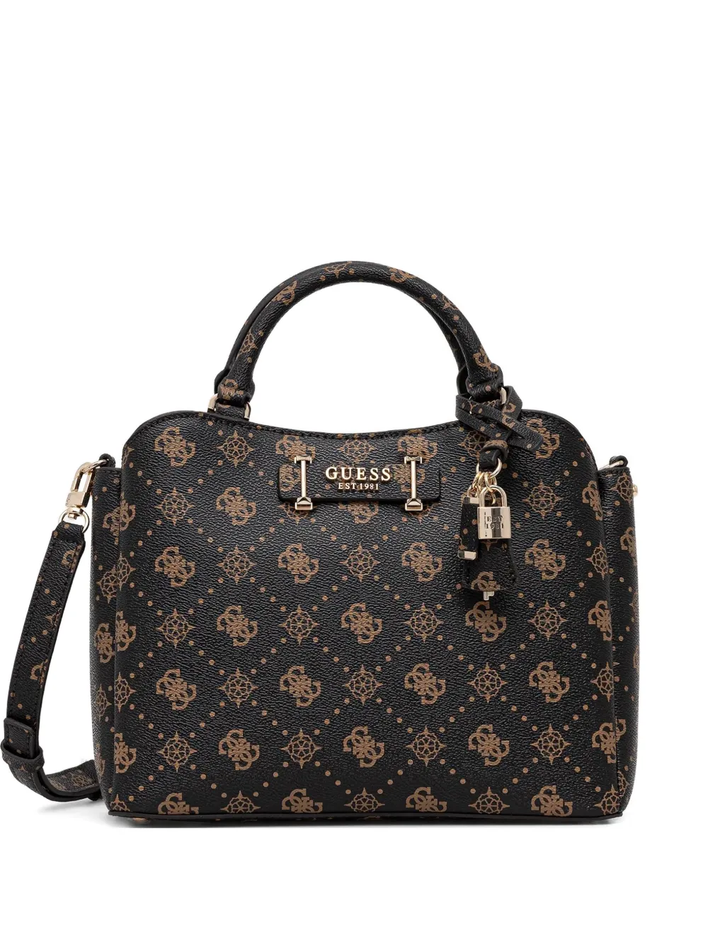 

Сумка-тоут Silia с монограммой Guess Usa, черный