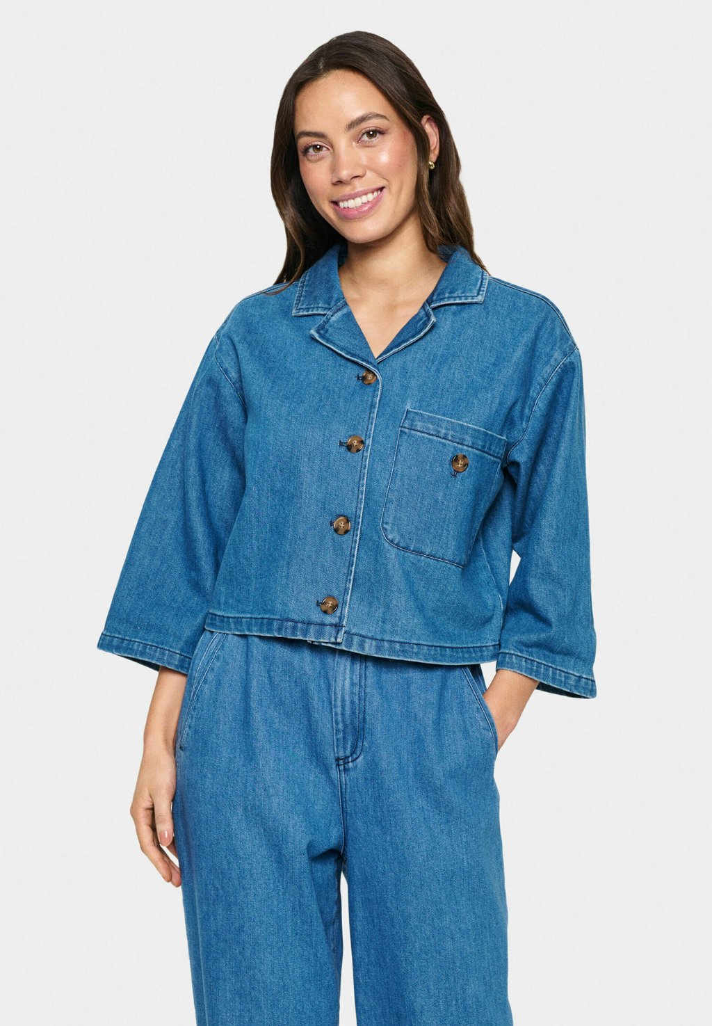 

Блузка на пуговицах KAYO Saint Tropez, цвет Medium Blue Denim