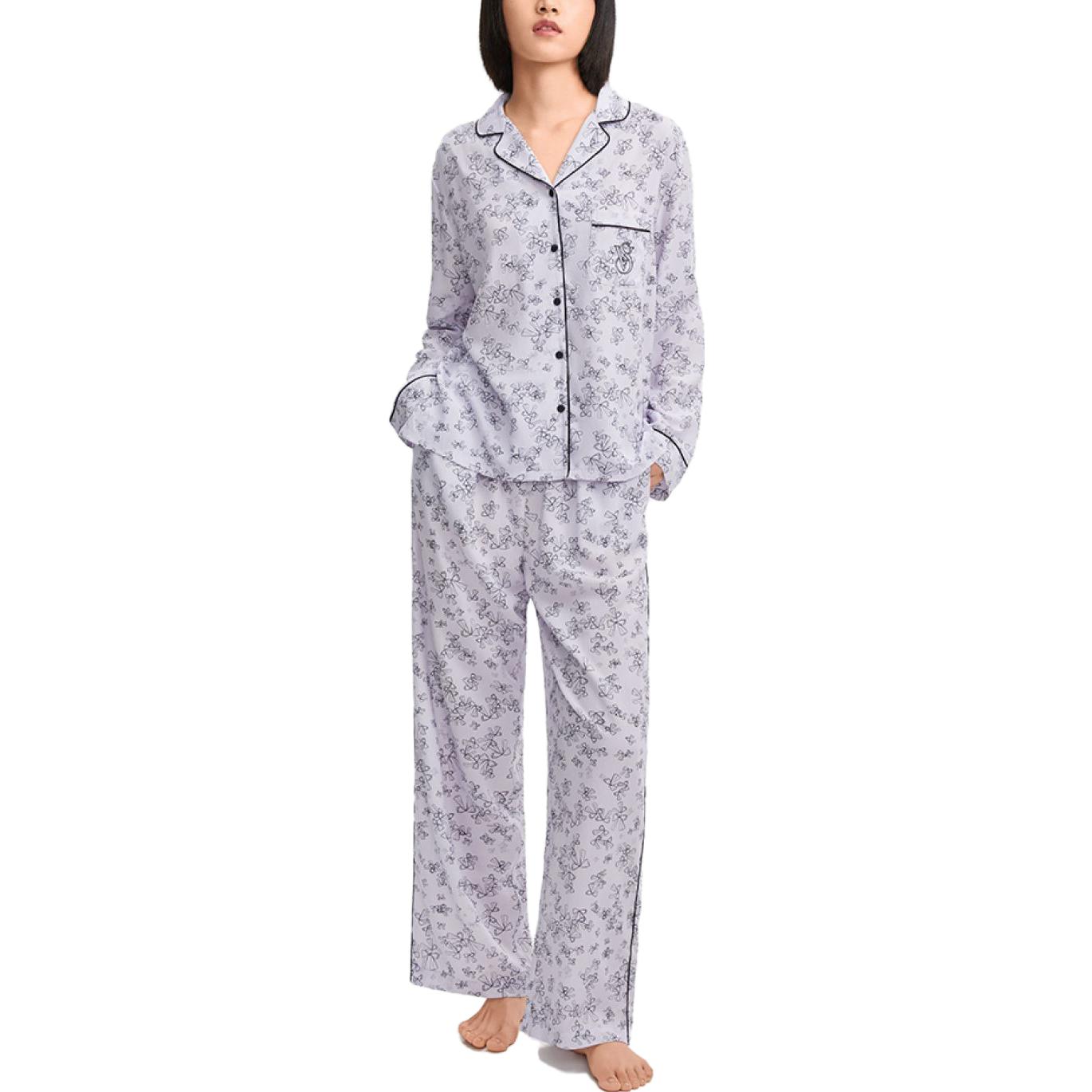 Женские пижамные комплекты Victoria's Secret, butterfly pattern фиолетовый — фото 3