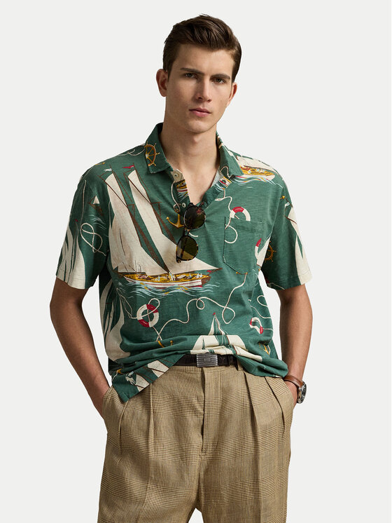 

Рубашка поло классического кроя 710971786001 Polo Ralph Lauren, зеленый