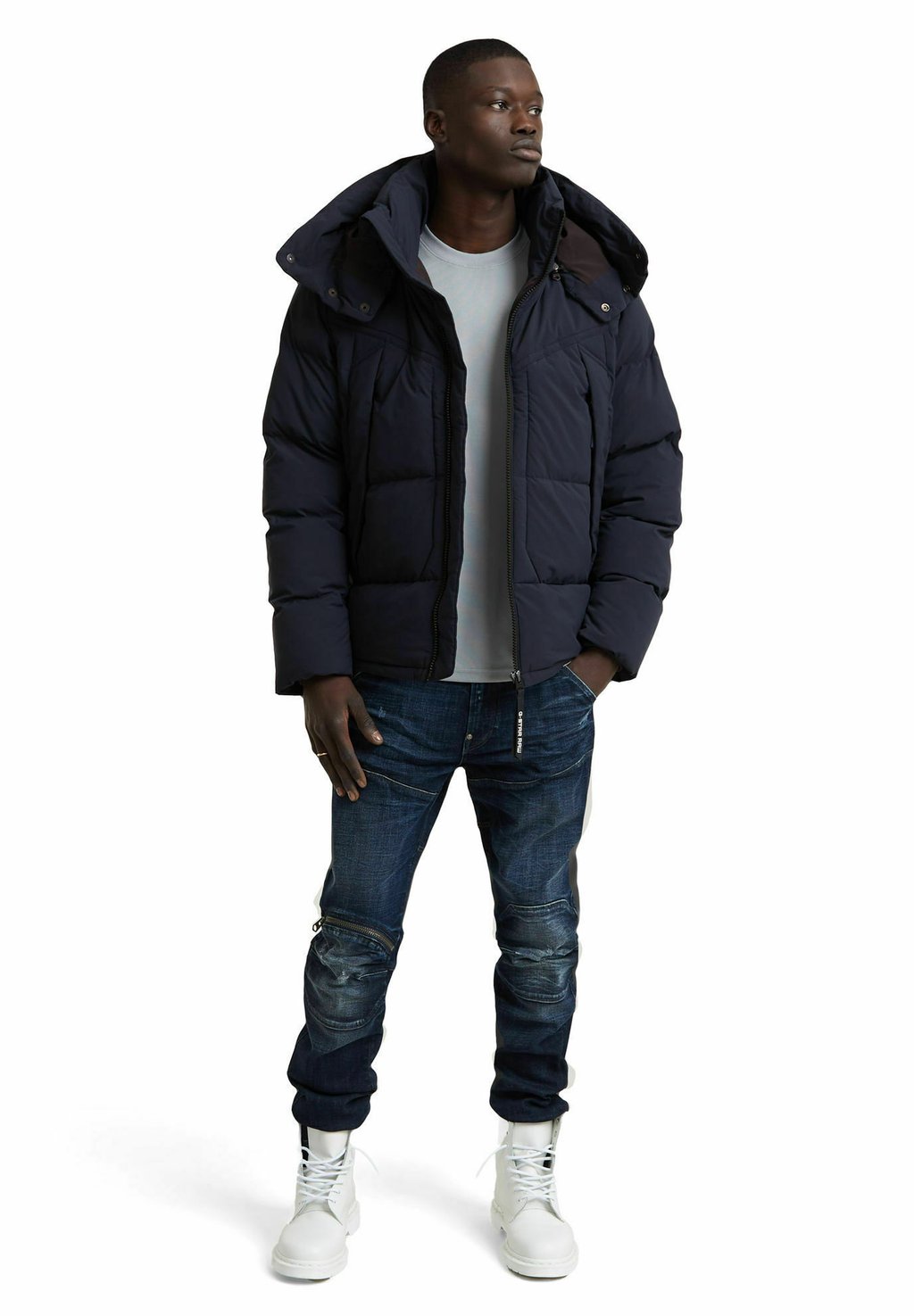 

Зимняя куртка PADDED HOODED G-STAR, темно-синий
