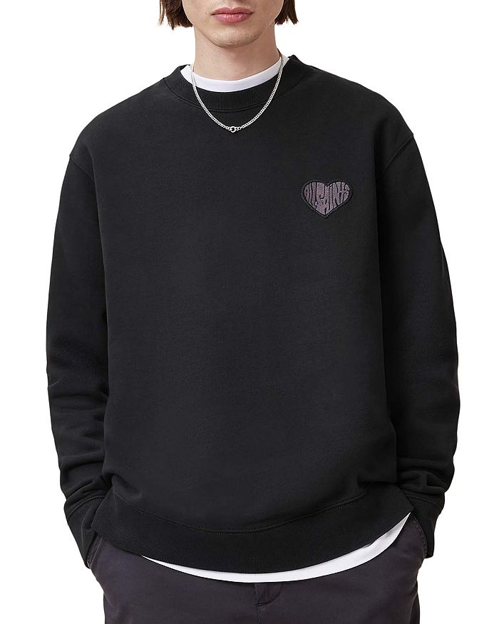 

Толстовка свободного кроя с нашивкой Lover Heart ALLSAINTS, черный