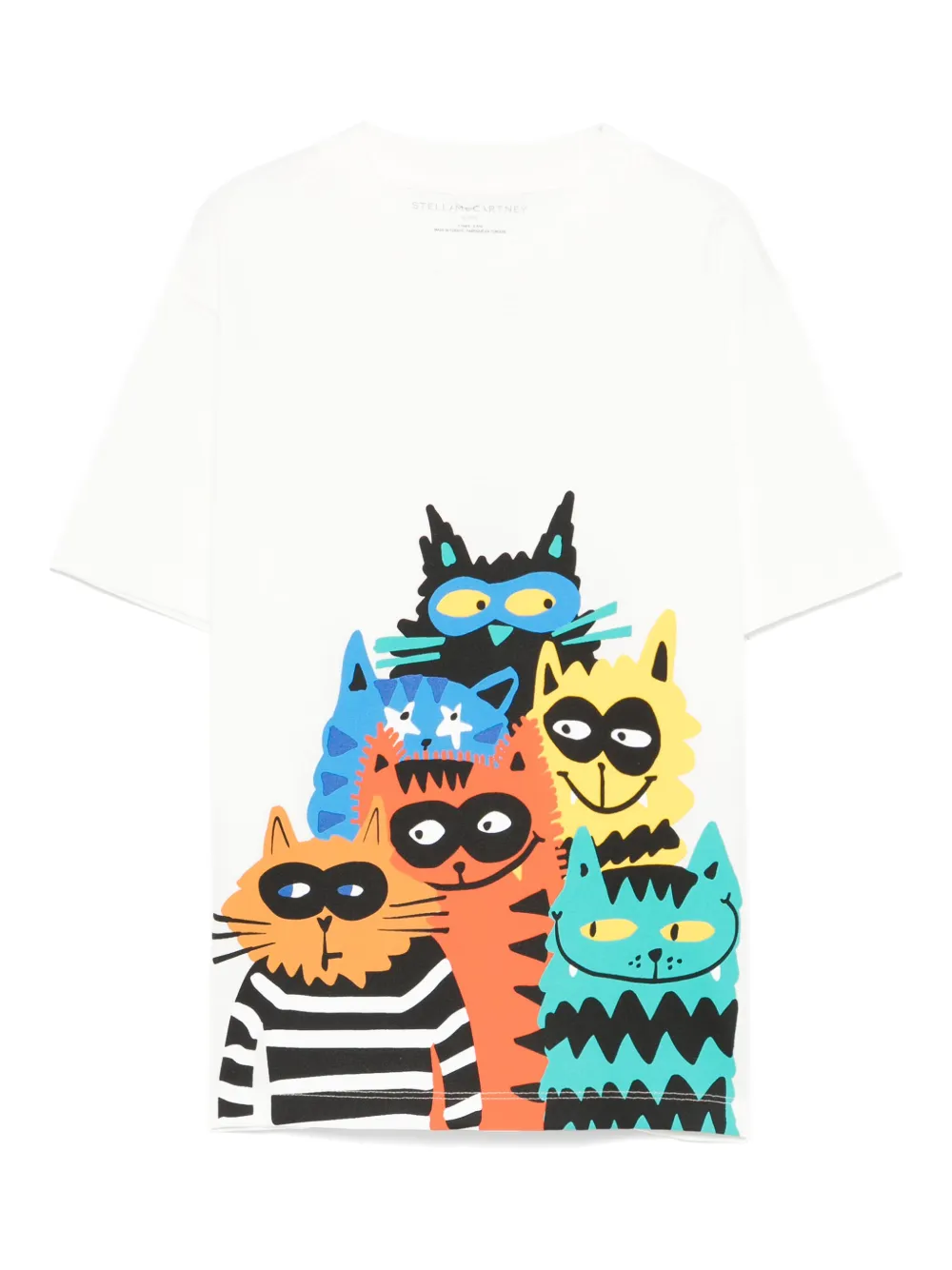 

Футболка с графичным принтом Stella McCartney Kids, белый