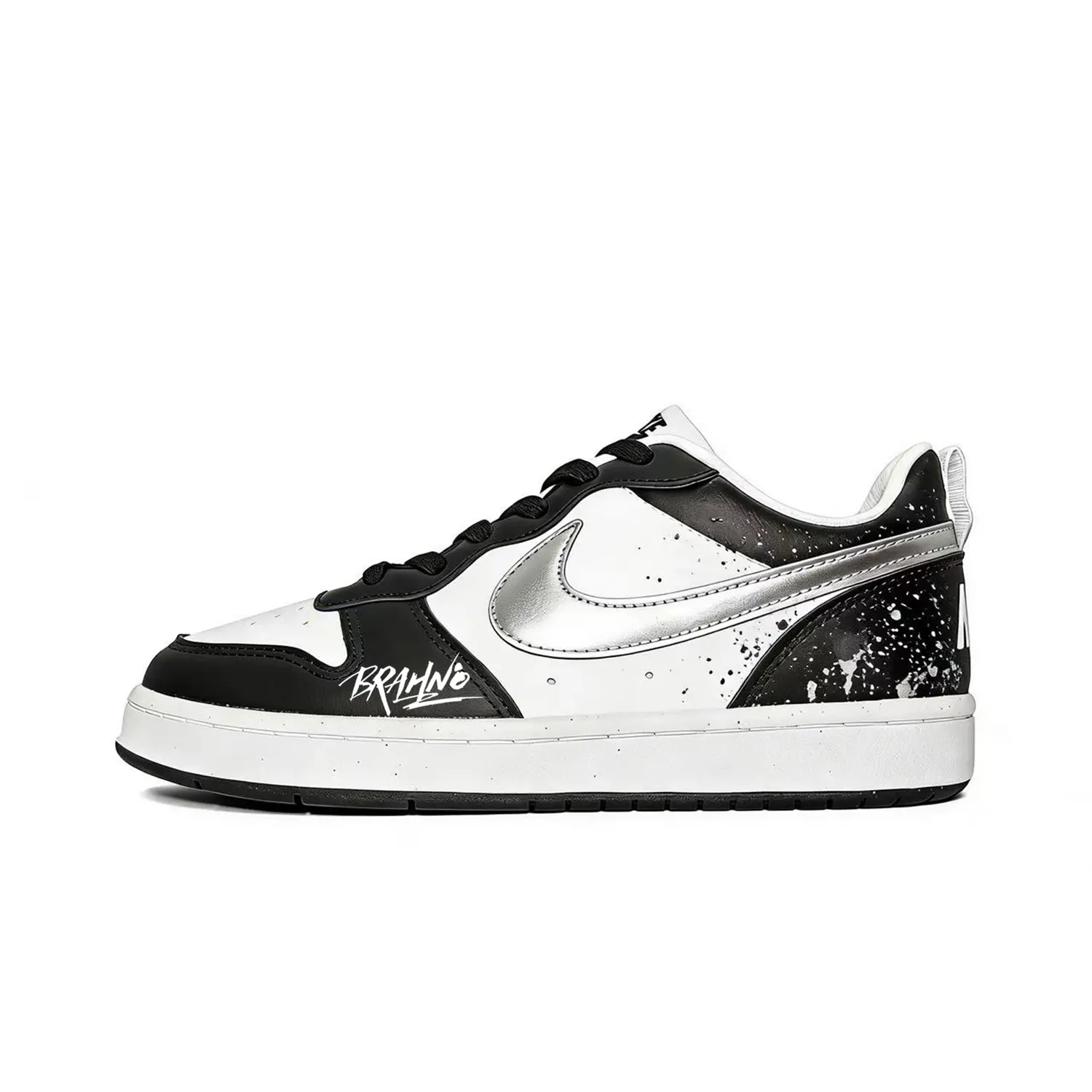

Nike Court Borough Black Currant Synthetic Leather Slip Resistant Abrasion Resistant Low top Kids' Skateboarding Shoes
