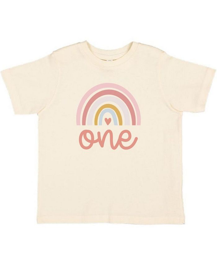 

Футболка с короткими рукавами One Boho Rainbow для девочек - для малышей Sweet Wink, коричневый/бежевый
